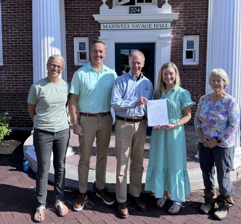 Proctor Academy signs SRK Greenway Trail easement